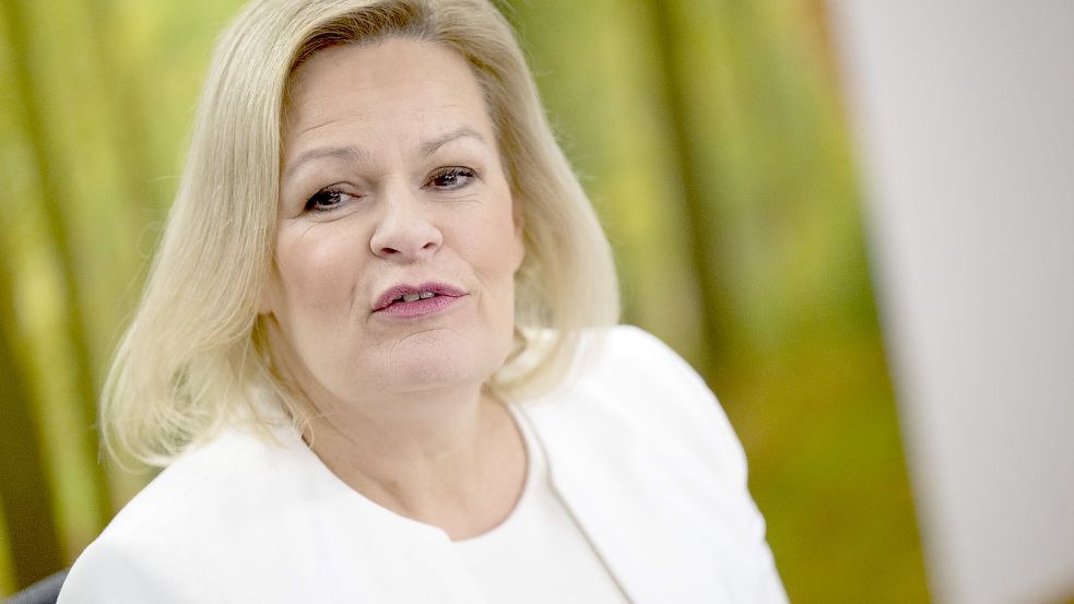 Bundesinnenministerin Nancy Faeser möchte den Opfern der Erdbeben ermöglichen, nach Deutschland zu kommen. Foto: dpa/Boris Roessler