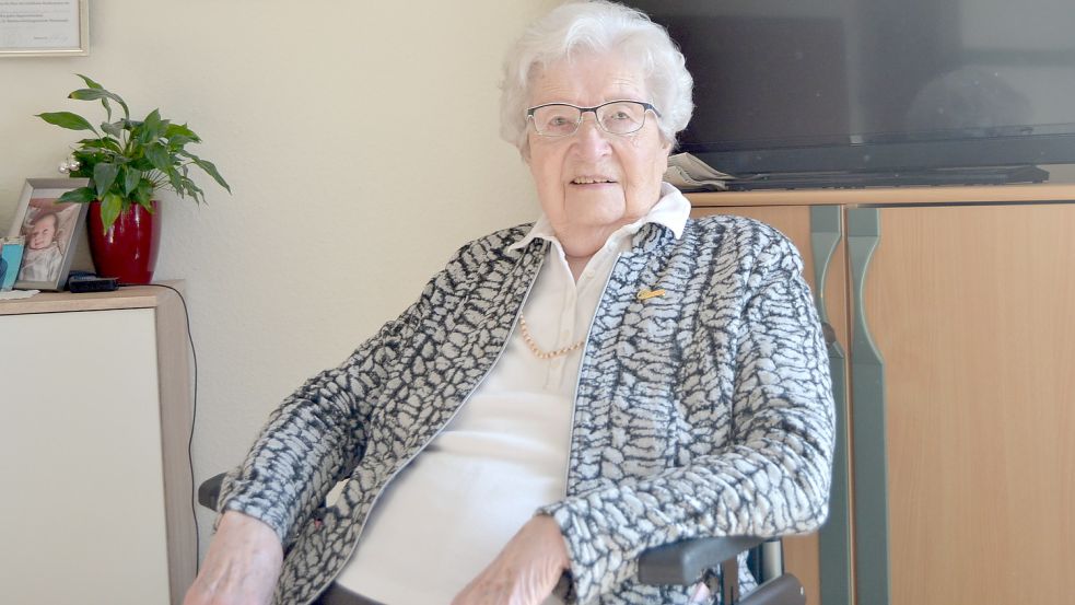 Adelheid Goudschaal feiert am 28. Februar dieses Jahres ihren 100. Geburtstag. Foto: Neelke Harms