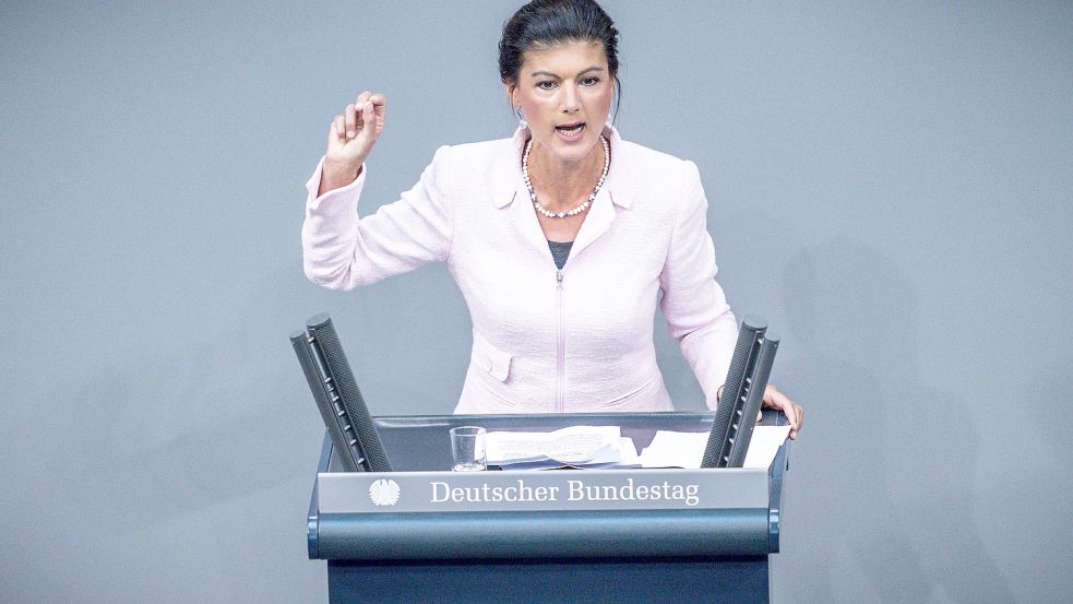 Bundestagsabgeordnete Sahra Wagenknecht schließt eine erneute Kandidatur für Die Linke aus. Foto: dpa/Michael Kappeler