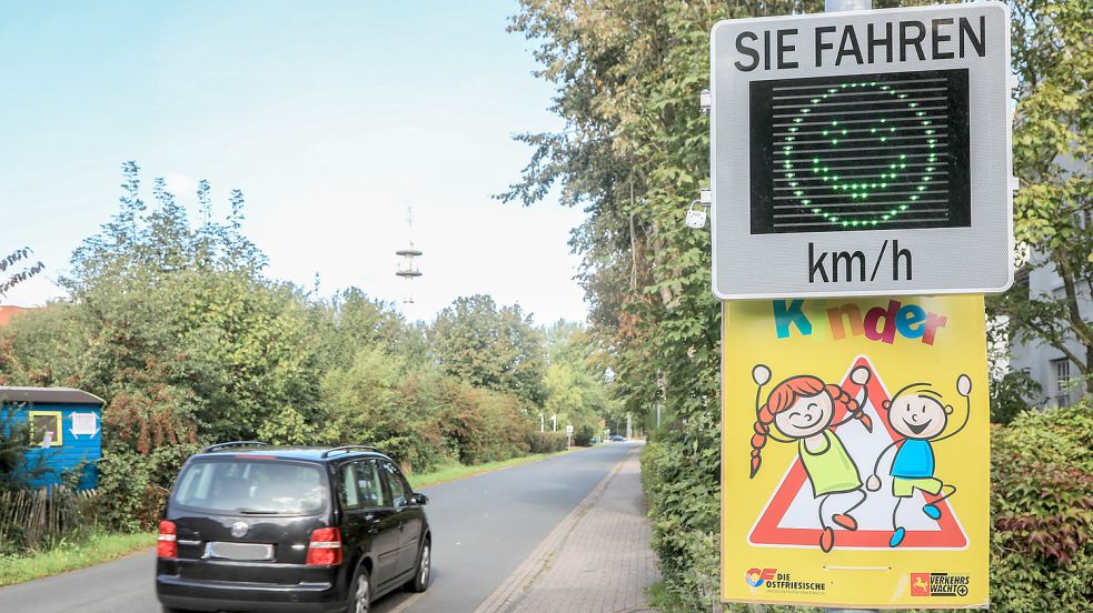 Tempo-Smileys kommen in der Region vielerorts zum Einsatz. Foto: Romuald Banik