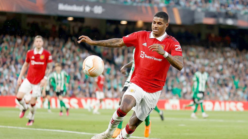 Marcus Rashford und Manchester United stehen im Viertelfinale. Foto: Daniel Gonzalez Acuna/ZUMA Press Wire/dpa