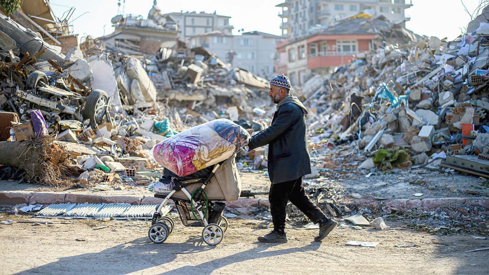 Mehr als 20.000 Millionen Menschen sind auf türkischer Seite vom Erdbeben betroffen. Foto: imago images/ZUMA Wire