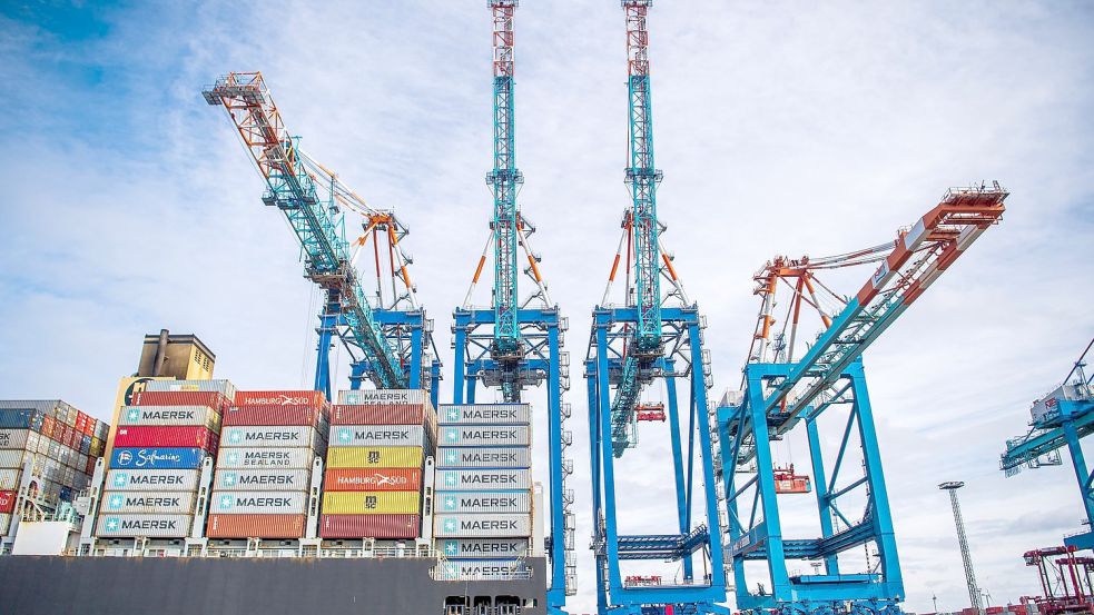 Der Containerhafen in Bremerhaven. Foto: Sina Schuldt/dpa