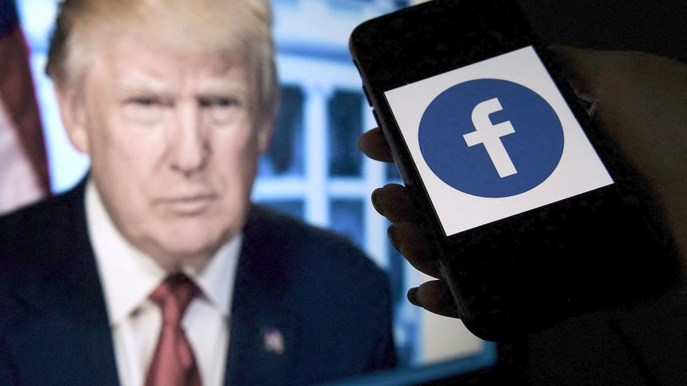 Donald Trump ist nach zweijähriger Verbannung wieder bei Facebook und Youtube. Foto: AFP/OLIVIER DOULIERY