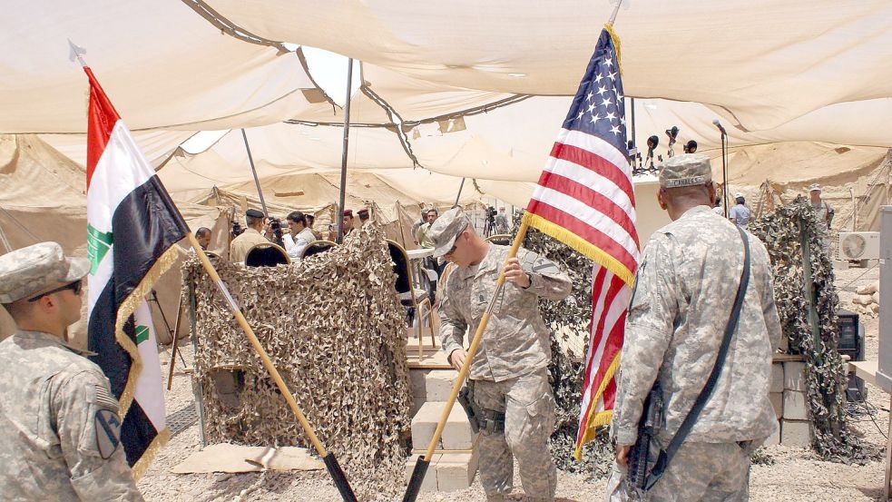 Die amerikanischen Truppen waren 2011 zunächst aus dem Irak abgezogen, kehrten aber knapp drei Jahre später wieder zurück. Foto: Haider Al-Assadee/epa/dpa/Archiv