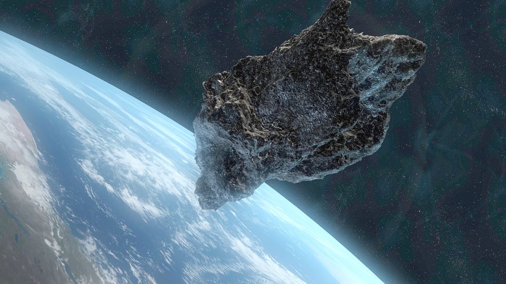Ein Asteroid hat mutmaßlich die Dinosaurier ausgelöscht. Neue Berechnungen legen nahe, dass ein erneuter heftiger Einschlag eher drohen könnte als bislang angenommen. Foto: IMAGO IMAGES/Design Pics
