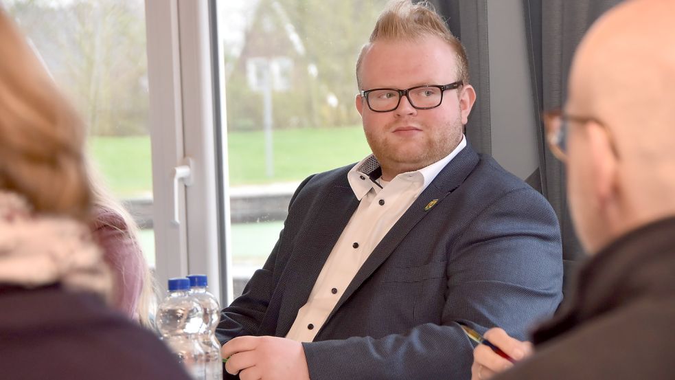 Hannes Langer am Sonnabend in seiner ersten Ortsratssitzung als Ortsbürgermeister. Foto: Thomas Dirks