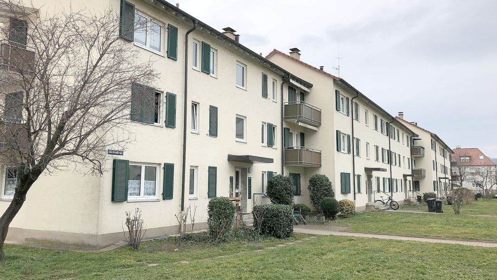 Diese Mietwohnungen in Lörrach werden zur Flüchtlingsunterkunft. Foto: dpa/Christian Böhmer
