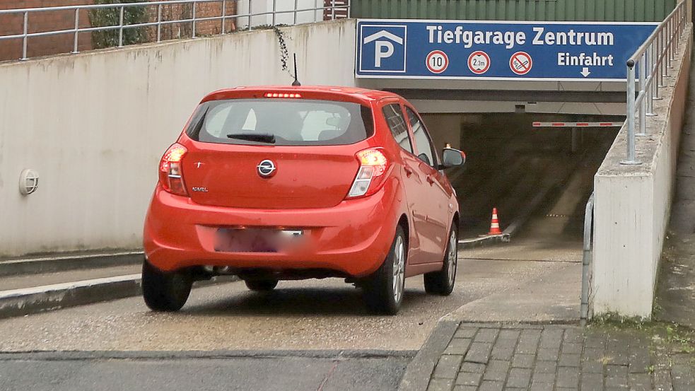 Die Zufahrt zur Tiefgarage. Foto: Romuald Banik