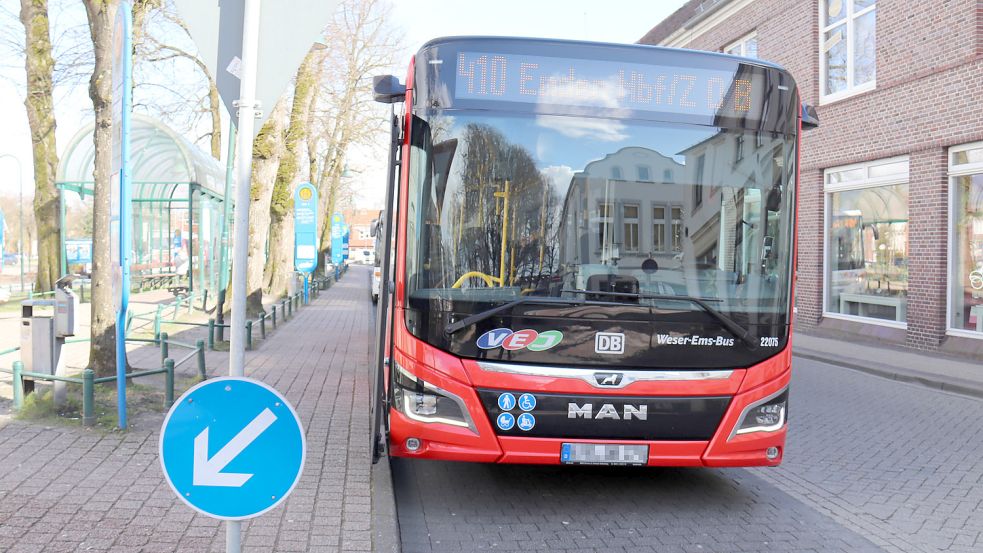 Die Weser-Ems-Busse sind von dem EVG-Streik am Freitagmorgen besonders betroffen. Darunter könnte auch der Schülerverkehr im Kreis Aurich leiden. Foto: Heino Hermanns