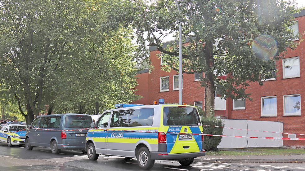 Hier, in der Popenser Straße, kam es im September 2022 zum Polizeieinsatz. Foto: Heino Hermanns