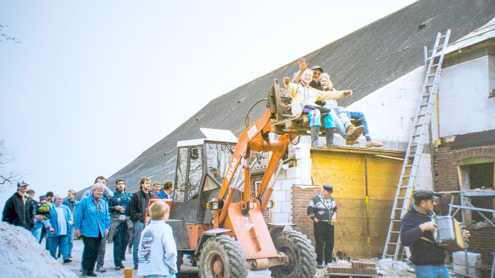 Ein Bild aus vergangenen Tagen: Im Bild von links Helge, Heiko und Sigrid Raveling.