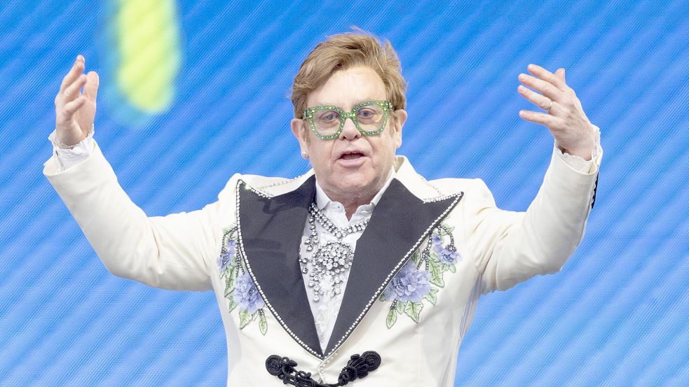 Anfang Mai noch einmal live in Hamburg zu erleben: Weltstar Elton John. Foto: PA Wire