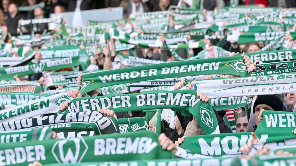Der SV Werder Bremen spielt am Samstag, 18.30 Uhr, vor ausverkauftem Haus gegen Bayern München. Foto: imago images / Nordphoto