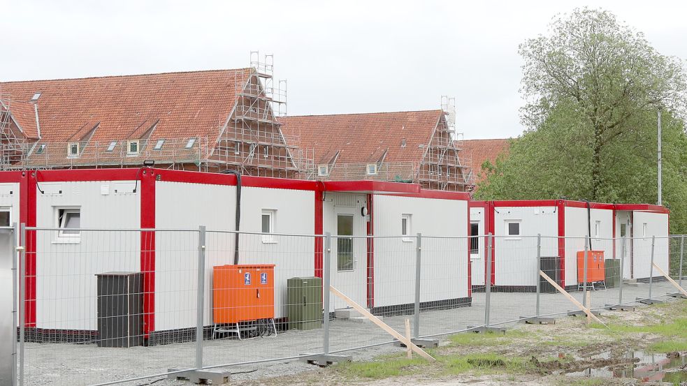 Das Containerdorf an der Auricher Kaserne. Foto: Romuald Banik