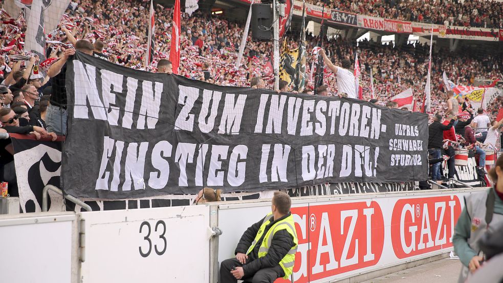 In den deutschen Fankurven ist die Stimmung zum DFL-Investoren-Deal eindeutig. Foto: www.imago-images.de