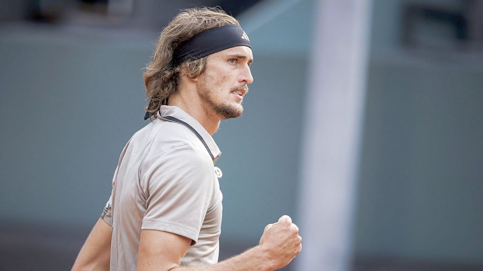 Alexander Zverev steht in Genf im Viertelfinale. Foto: Valentin Flauraud/KEYSTONE/dpa