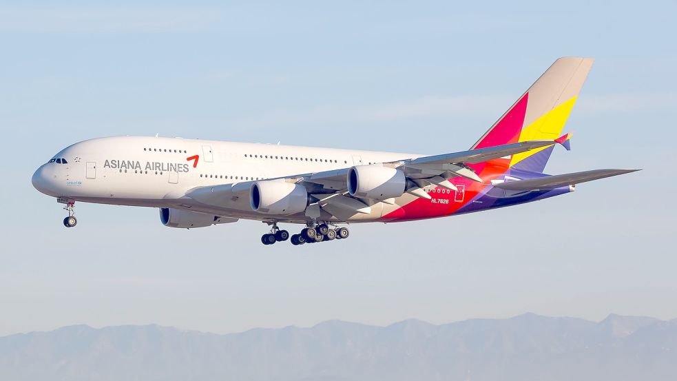 Ein Airbus der Fluggesellschaft Asiana Airlines. Foto: imago images/Aviation-Stock