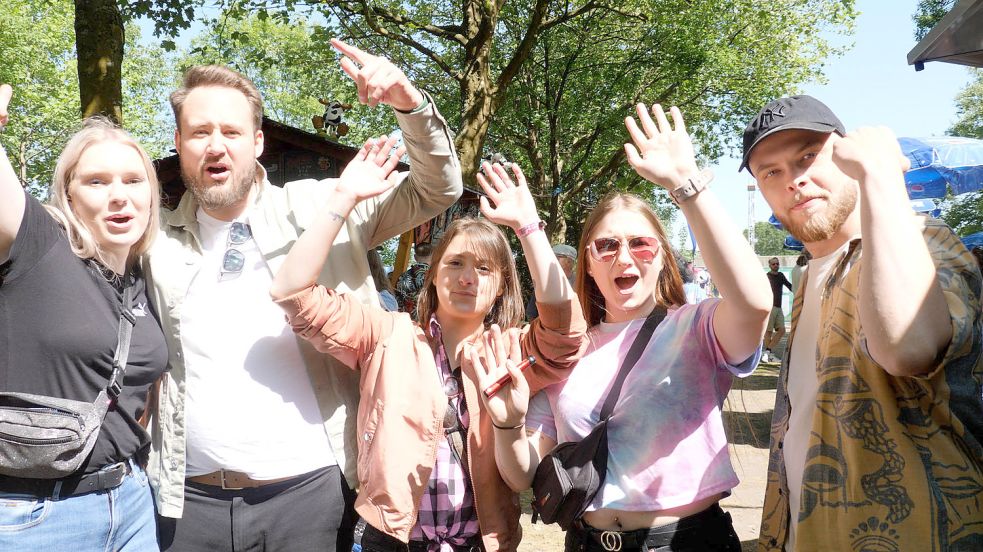 Partystimmung auf dem Frühtanzgelände in Tange. Foto: Keller