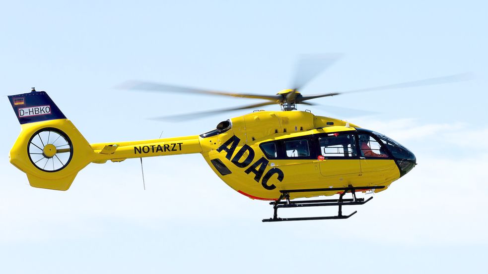 Ein Rettungshubschrauber war im Einsatz. Symbolfoto: ADAC Luftrettung