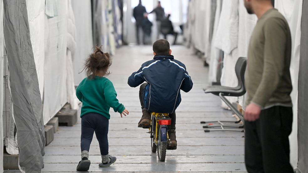 Flüchtlingsunterkunft in Bensheim Foto: dpa/Arne Dedert