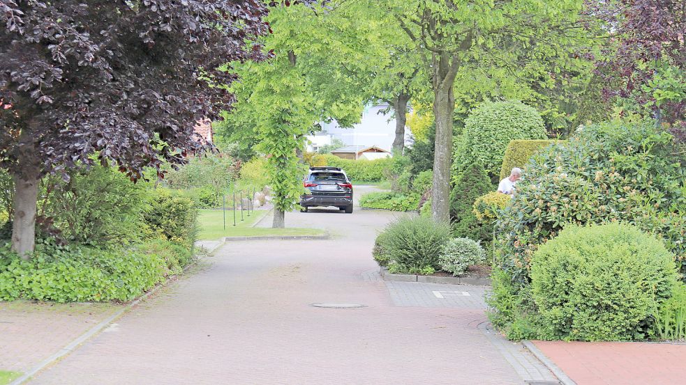 Das Gebiet soll zur Hälfte über die enge Straße Waternüst erschlossen werden. Foto: Heino Hermanns