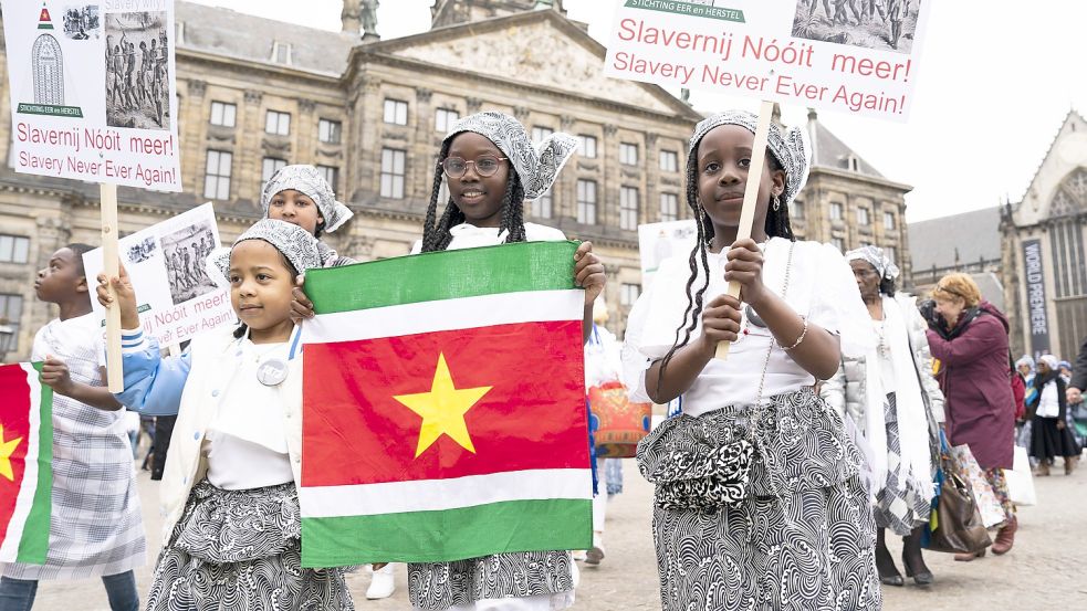 Suriname war bis 1975 niederländische Kolonie und im 17. Jahrhundert einer der Haupthandelsplätze für Sklaven für die Niederlande. Am 1. Juli 1863, also vor 160 Jahren, schafften die Niederlande den Sklavenhandel schließlich als letzte Kolonialmacht Europas ab Foto: imago images/ANP