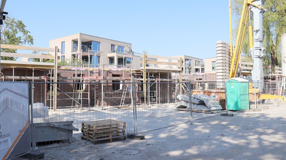 Im Krähennestergang hat vor einigen Wochen der Hochbau begonnen. Foto: Heino Hermanns