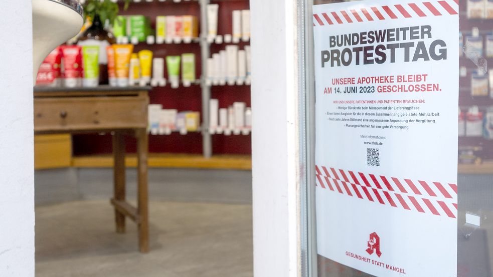 Wegen des Protesttags dürften am Mittwoch viele Apotheken geschlossen haben. Foto: dpa/Monika Skolimowska