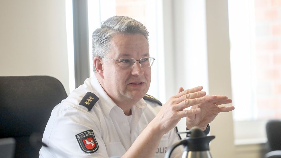 Stephan Zwerg ist Leiter der Polizeiinspektion Aurich/Wittmund. Foto: Romuald Banik