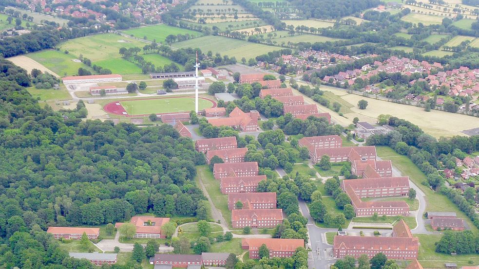 Dieses Luftbild aus dem Jahr 2014 zeigt deutlich die Dimensionen des Kasernengeländes. Foto: Bernd Heiken