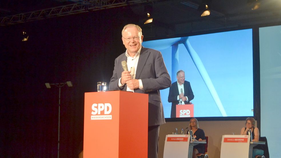 Stephan Weil wurde erneut zum SPD-Landesvositzenden gewählt. Foto: Neelke Harms