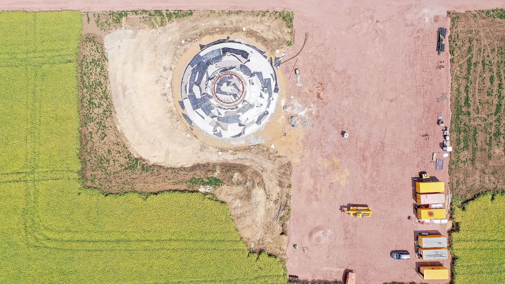 Wo große Windräder entstehen, geht ein Stück Naturfläche für die Fundamente verloren. Foto: dpa/Jan Woitas
