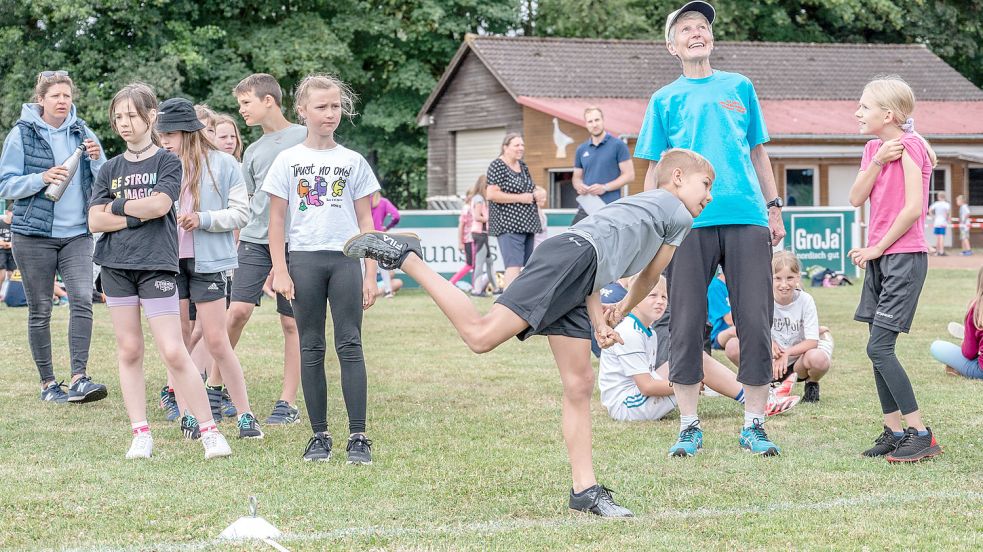 Werfen gehörte zu den Disziplinen. Foto: Folkert Bents