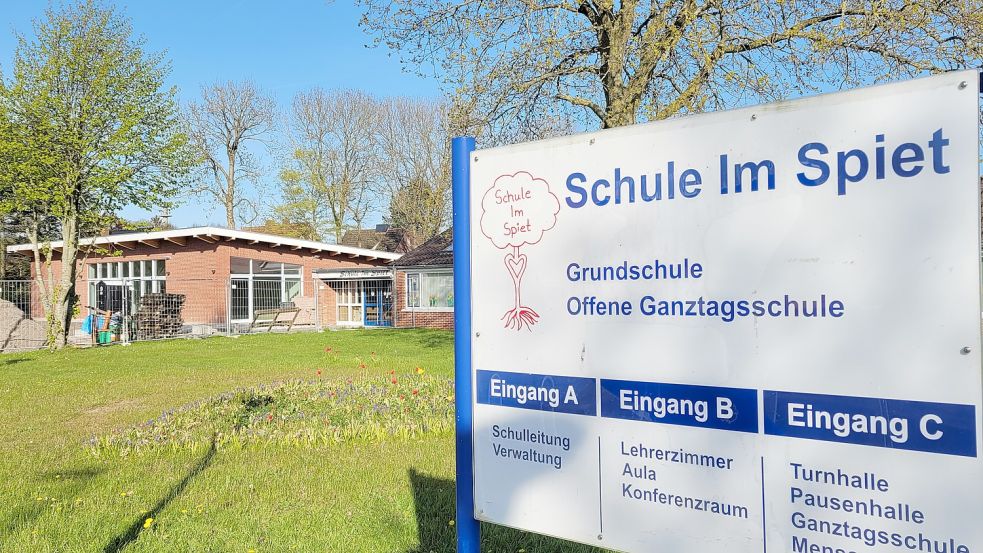 Seit mehr als einem Jahr wird an der neuen Mensa an der Schule im Spiet in Norden gebaut. Foto: Rebecca Kresse