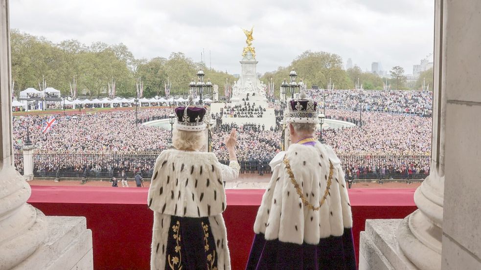 Die Krönung von König Charles III. in London wurde im Mai pompös zelebriert. Foto: dpa/AP/Getty Images Europe/Chris Jackson