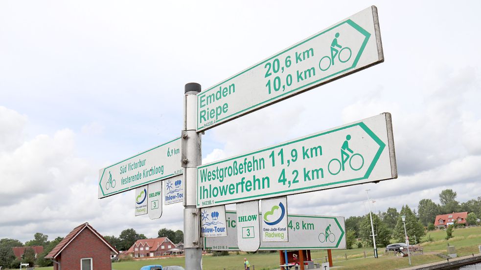Die Hinweise für das zehn Jahre alte Knotenpunktsystem sollten deutlicher angebracht werden. Foto: Heino Hermanns