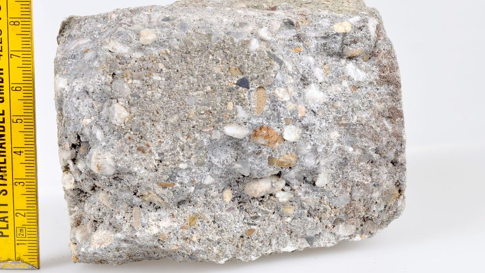 Diesen Stein untersucht die Polizei auf DNA-Spuren. Foto: Polizei
