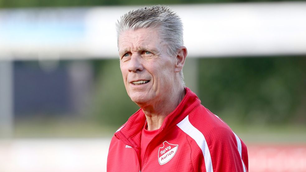 Uwe Groothuis, Trainer der SpVg Aurich. Foto: Wilfried Gronewold