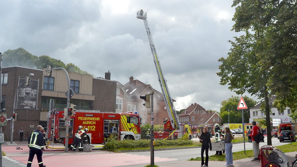 Kurz vor dem Pferdemarkt brannte ein Haus. Foto: Neelke Harms