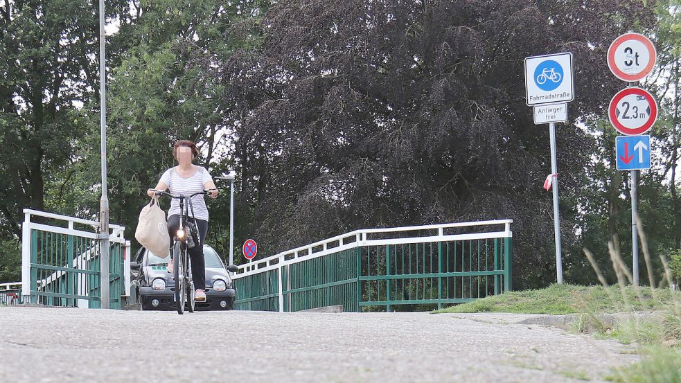 Einen Poller wird es an der Brücke zwischen Westgaster Weg und Grünem Weg nicht geben. Foto: Heino Hermanns