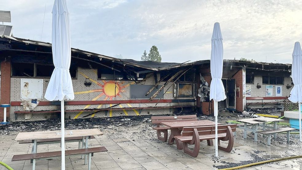 Bei dem Feuer im Bad entstand ein großer Schaden. Foto: Stadt Emden