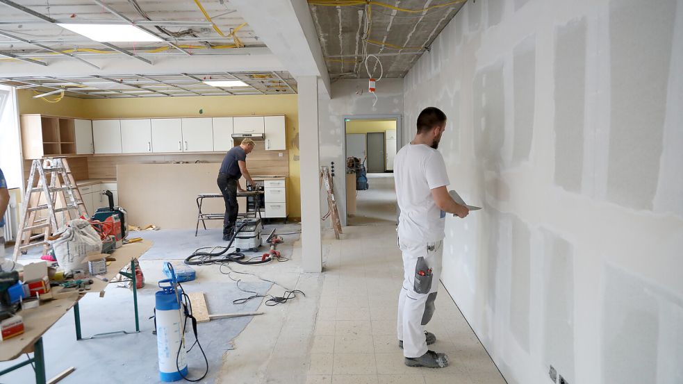 Das Lehrerzimmer an der Grundschule Weene wird vergrößert. Foto: Romuald Banik