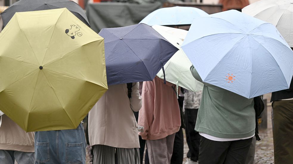 In Norddeutschland regnete es im Juli überdurchscnittlich viel. Foto: Arne Dedert/dpa