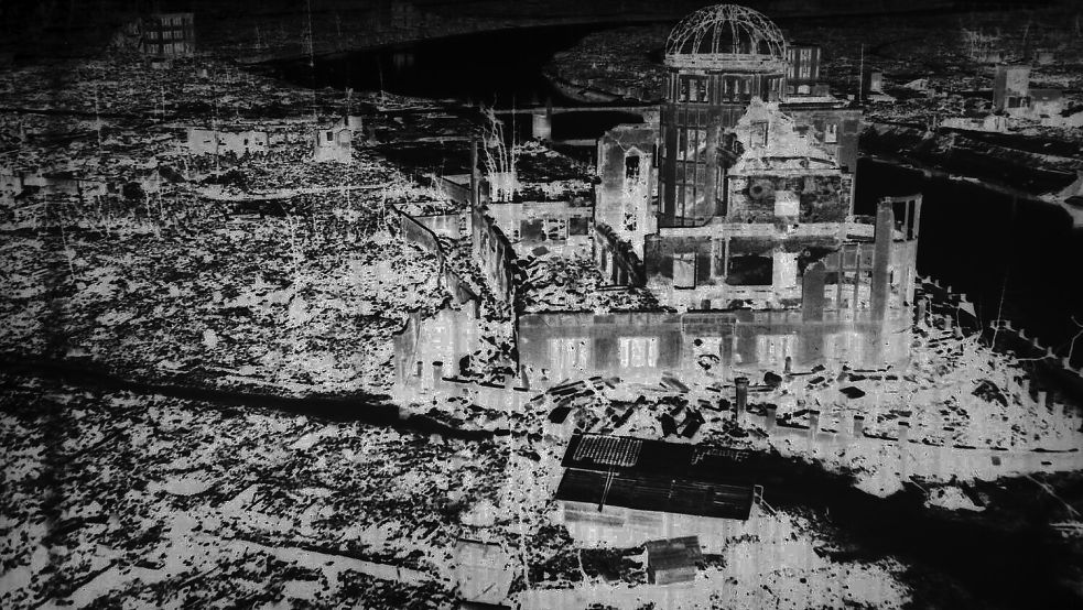 Nach dem Atombombenabwurf auf Hiroshima am 6. August 1945 glich die Stadt einem Schlachtfeld. Foto: dpa/Peace Memorial Museum