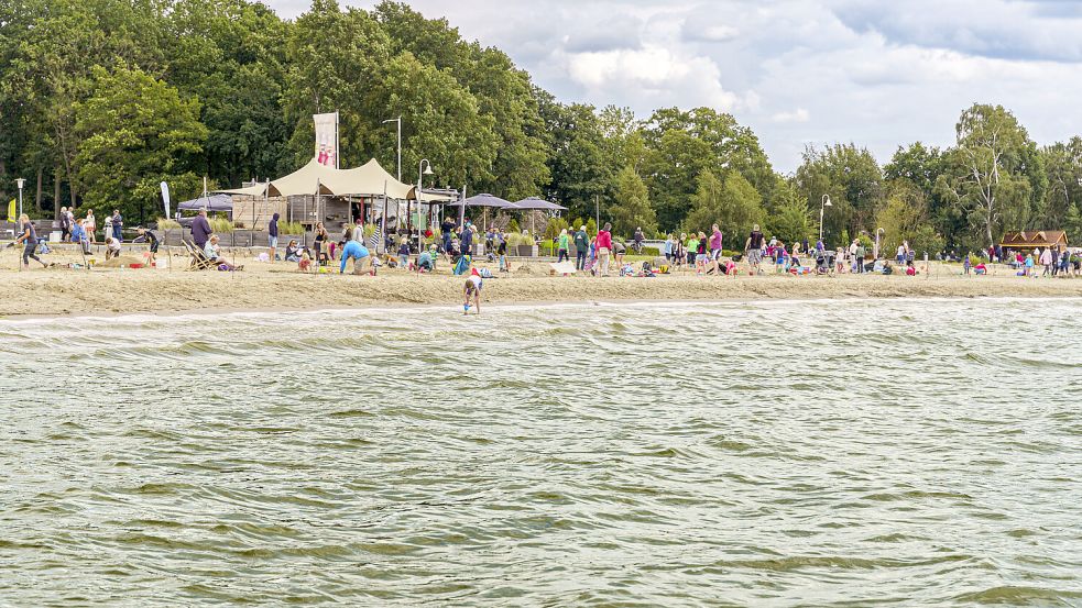 Badegäste im Dümmer See bittet der Landkreis um Vorsicht. Foto: Heinz-Jürgen Reiß