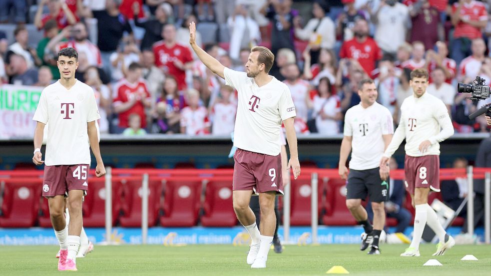 Harry Kane könnte schon heute auf dem Platz stehen und um den ersten Pokal als Bayern-Stürmer kämpfen. Foto: imago images/Picture Point LE