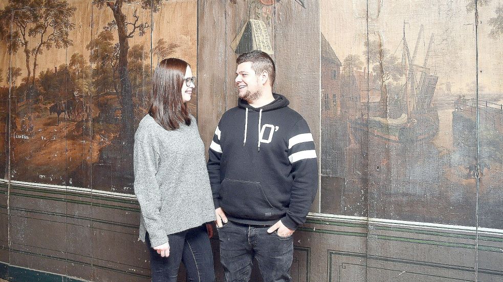 Vanessa und Moritz Messerer hatten das Kapitänshaus vor drei Jahren gekauft und wollten es sanieren. Foto: Gerd-Arnold Ubben
