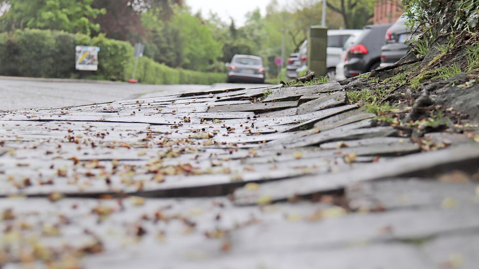 Die Glupe in Aurich ist an dieser Stelle eine Stolperfalle. Foto: Heino Hermanns