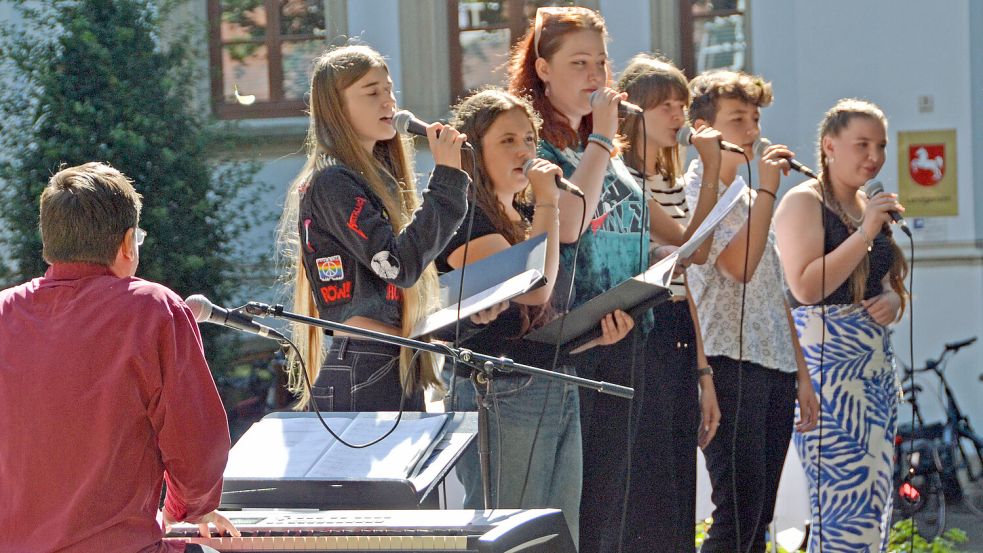 Das Jugendvokalensemble des Kirchenkreises Aurich. Foto: Aiko Recke